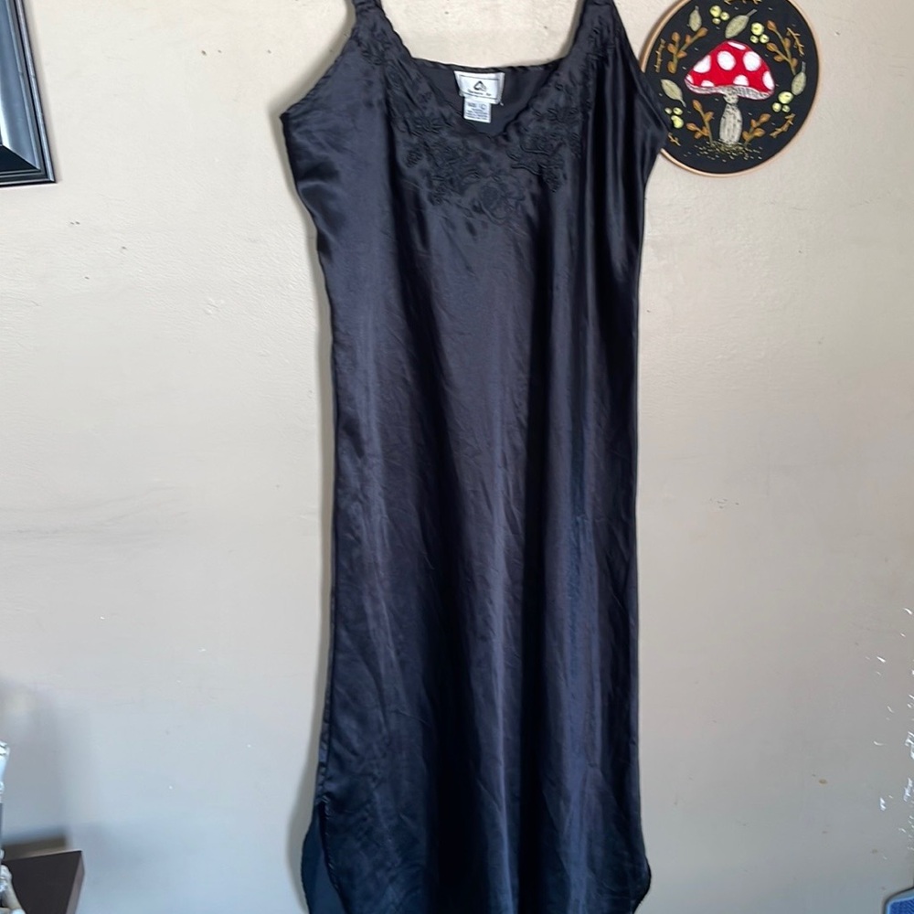 Vintage black slip dress